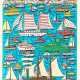 James Rizzi. Too many Boats in the Harbor - фото 1