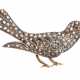 Vogelbrosche mit Diamantbesatz - Foto 1