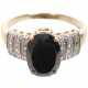 Damenring mit schwarzem Diamant - Foto 1