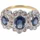 Feiner Damenring mit Saphiren und Brillanten - фото 1