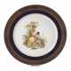 Meissen Zierteller Figurenmalerei und Blaufond - Foto 1
