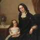 Biedermeierliches Portrait mit Frau und Kind - photo 1 Biedermeierliches Portrait mit Frau und Kind - photo 1