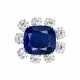 EXCEPTIONAL SAPPHIRE AND DIAMOND CLIP-BROOCH - Foto 1 EXCEPTIONAL SAPPHIRE AND DIAMOND CLIP-BROOCH - Foto 1