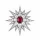 SUPERB LATE 19TH CENTURY RUBY AND DIAMOND STAR PENDANT/BROOCH - photo 1 SUPERB LATE 19TH CENTURY RUBY AND DIAMOND STAR PENDANT/BROOCH - photo 1