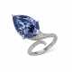 `THE MELLON BLUE`SENSATIONAL COLOURED DIAMOND AND DIAMOND RING - photo 1