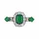 IMPORTANT LATE 19TH CENTURY EMERALD AND DIAMOND BROOCH - photo 1 IMPORTANT LATE 19TH CENTURY EMERALD AND DIAMOND BROOCH - photo 1