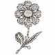 LATE 19TH CENTURY DIAMOND FLOWER BROOCH - Foto 1 LATE 19TH CENTURY DIAMOND FLOWER BROOCH - Foto 1