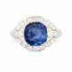 Ceylon-Saphir-Diamant-Ring - Foto 1