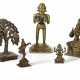 A GROUP OF FIVE BRONZE FIGURES OF DEITIES - photo 1