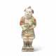 A LARGE CIZHOU POLYCHROME POTTERY FIGURE OF A BOY - photo 1