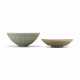 A LONGQUAN CELADON ‘LOTUS’ BOWL AND A LONGQUAN YELLOW DISH - фото 1
