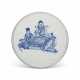 A BLUE AND WHITE 'FIGURAL' PLAQUE - фото 1