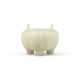 A MUGHAL-STYLE PALE CELADON JADE TRIPOD CENSER - photo 1