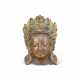 A COPPER ALLOY REPOUSSÉ LINGA MASK FACE - фото 1 A COPPER ALLOY REPOUSSÉ LINGA MASK FACE - фото 1