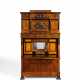 MAHOGANY BUREAU-CABINET WITH MYTHOLOGICAL MOTIFS - Foto 1 MAHOGANY BUREAU-CABINET WITH MYTHOLOGICAL MOTIFS - Foto 1