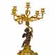 BRONZE SIX-FLAME GIRANDOLE WITH CUPID - Foto 1 BRONZE SIX-FLAME GIRANDOLE WITH CUPID - Foto 1