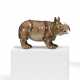 PORCELAIN FIGURINE OF A RHINO - photo 1 PORCELAIN FIGURINE OF A RHINO - photo 1