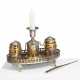 SILVER AND COPPER WRITING SET WITH CANDLEHOLDER - photo 1 SILVER AND COPPER WRITING SET WITH CANDLEHOLDER - photo 1