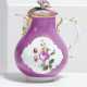 PORCELAIN PURPLE-GROUND MILK JUG WITH FLOWER PAINTING - photo 1 PORCELAIN PURPLE-GROUND MILK JUG WITH FLOWER PAINTING - photo 1
