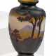 GLASS VASE 'PAYSAGE ALPIN' - photo 1 GLASS VASE 'PAYSAGE ALPIN' - photo 1
