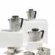 RARE SILVER COFFEE SERVICE WITH FLUTED DECOR - photo 1 RARE SILVER COFFEE SERVICE WITH FLUTED DECOR - photo 1