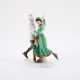 PORCELAIN FIGURINE ENSEMBLE OF DANCING ICE SKATERS - photo 1