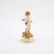 PORCELAIN FIGURINE OF CUPID, SCRATCHING BEHIND HIS EAR - Foto 1 PORCELAIN FIGURINE OF CUPID, SCRATCHING BEHIND HIS EAR - Foto 1