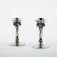 SILVER PAIR OF CANDLESTICKS WITH GRAPE DECORATION - фото 1 SILVER PAIR OF CANDLESTICKS WITH GRAPE DECORATION - фото 1