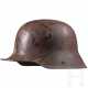 Stahlhelm M 16, mit Resten des Tarnanstriches - photo 1