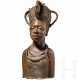 Massive Bronzebüste einer Königin, Benin, 20. Jhdt. - photo 1 Massive Bronzebüste einer Königin, Benin, 20. Jhdt. - photo 1
