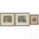 Drei Grafiken, Niederlande und Frankreich, 16., 17. und 19. Jhdt. - photo 1