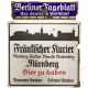 Zwei Emailleschilder "Fränkischer Kurier" und "Berliner Tagesblatt", 1920er Jahre - Foto 1 Zwei Emailleschilder "Fränkischer Kurier" und "Berliner Tagesblatt", 1920er Jahre - Foto 1