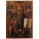 Ikone mit dem Heiligen Nikolaus von Myra, Südrussland, 19. Jhdt. - photo 1