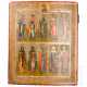 Großformatige Ikone mit zehn Heiligen, Russland, Ende 19. Jhdt. - Foto 1