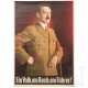 A propaganda poster depicting Reich Chancellor Adolf Hitler - photo 1
