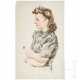 Wolfgang Willrich - a drawing of a woman, 1942 - Foto 1 Wolfgang Willrich - a drawing of a woman, 1942 - Foto 1
