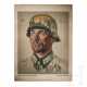 "Major Scheunemann" - Poster nach einer Wolfgang Willrich-Zeichnung 1943 - Foto 1 "Major Scheunemann" - Poster nach einer Wolfgang Willrich-Zeichnung 1943 - Foto 1