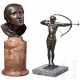 A bronze statuette of an Amazon with bow and arrow - photo 1 A bronze statuette of an Amazon with bow and arrow - photo 1