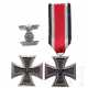 An 1939 Iron Cross 1st and 2nd Class with clasp to the 1914 Iron Cross 2nd Class, manufacturer Deumer - photo 1