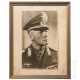 A framed portrait photo of Generalfeldmarschall Erwin Rommel - Foto 1