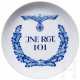 A Meissen regimental plate "Infanterie-Regiment 101" - photo 1