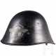 A Dutch M 34 steel helmet used by the police - фото 1