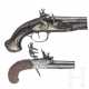 Steinschloss-Reisepistole und Steinschloss-Terzerol, Anfang 19. Jhdt. - photo 1 Steinschloss-Reisepistole und Steinschloss-Terzerol, Anfang 19. Jhdt. - photo 1