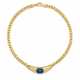 Sapphire-Diamond-Curb-Necklace - photo 1 Sapphire-Diamond-Curb-Necklace - photo 1