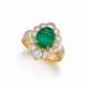 Emerald-Diamond-Entourage Ring - photo 1