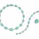 Turquoise-Diamond-Set: Necklace, Bracelet and Ring - photo 1