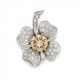 Fancy Diamond-Pendant 'Flower' - photo 1