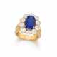 Magnificent Sapphire and Diamond-Entourage Ring - photo 1