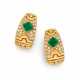 Emerald-Diamond-Ear-Clip-Ons - фото 1