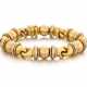 Sculptural Tricolour Gold-Bracelet - photo 1 Sculptural Tricolour Gold-Bracelet - photo 1
